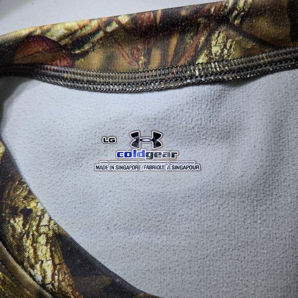 Under‎ Armour Compression Fit ColdGear Long Sleeve Hunting Camo Shirt Size Large - Picture 2 of 5